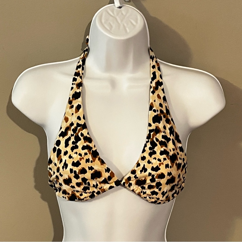 Wild Fable Leopard Print Bikini Top Size XS